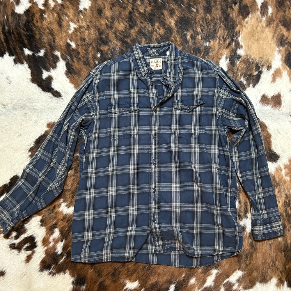 Men’s Plaid Redhead Button down